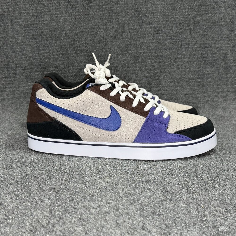 Nike Ruckus Low Skateboarding Shoes Men's 13 Granite Wicked Purple Athletic Lace